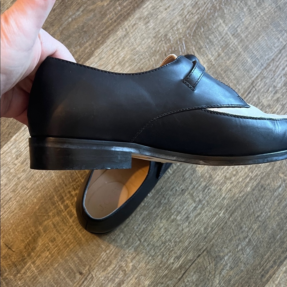 J. Crew Women's Black and White Pointed-toe Monk Strap shoes - Picture 9 of 12